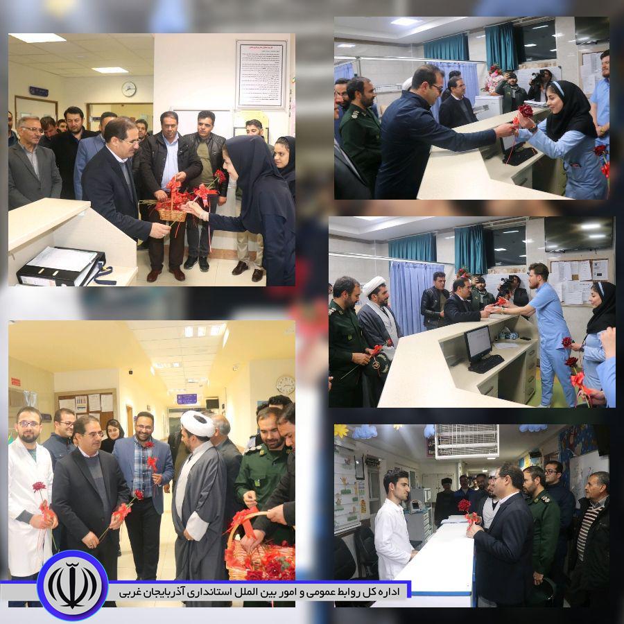 فرماندار شهرستان چالدران به مناسبت گرامیداشت میلاد حضرت زینب(س) و روز پرستار با حضور در بیمارستان شهید بهشتی این شهرستان از پرستاران شهرستان تجلیل کرد.