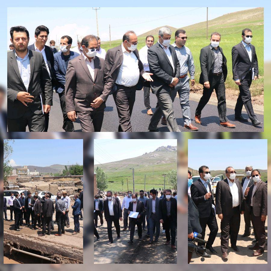 محمد زاده فرماندار چالدران به همراه مهندس شکری مدیر کل راهداری و حمل و نقل جاده ای استان از روند بهسازی و آسفالت ریزی محور پیراحمد کندی بازدید کرد.