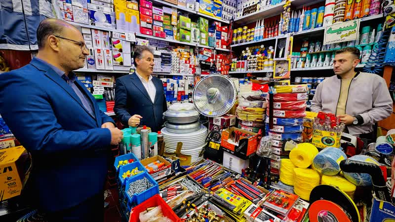 بازدید فرماندار چالدران از بازار و گفت‌وگوی صمیمی با اصناف