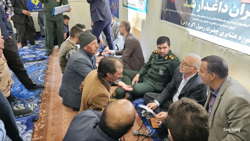 برگزاری میز خدمت درروستای کرد کندی به مناسبت سالگرد شهادت آیتالله رئیسی