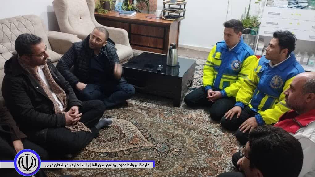 بازدید شبانه فرماندار چالدران از پایگاه فوریت های پزشکی 115