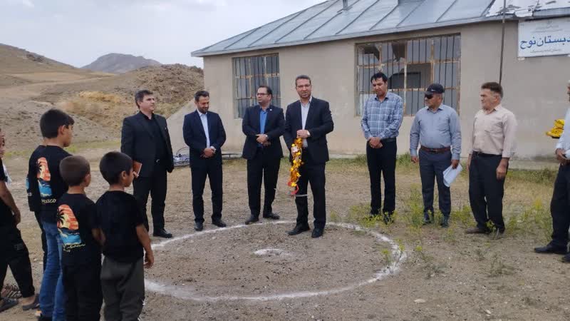 مراسم کلنگ زنی  مدرسه 1 کلاسه  روستای اینجه رستم بیگ