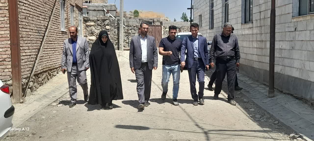 بازدید  فرماندار چالدران از روند اجرائی  طرح ساماندهی  معابر روستای  عرب دیزج بخش دشتک