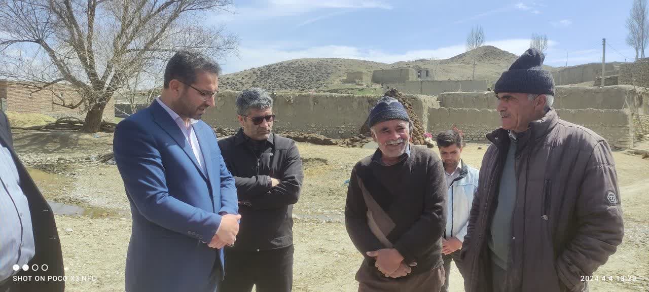 حضور محمد رضا عبداله نژاد فرماندار چالدران ، در روستای اباراباشی