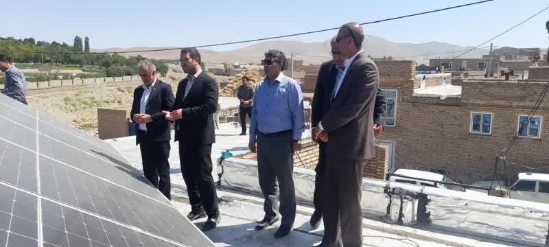 افتتاح پنل های خورشیدی در چالدران