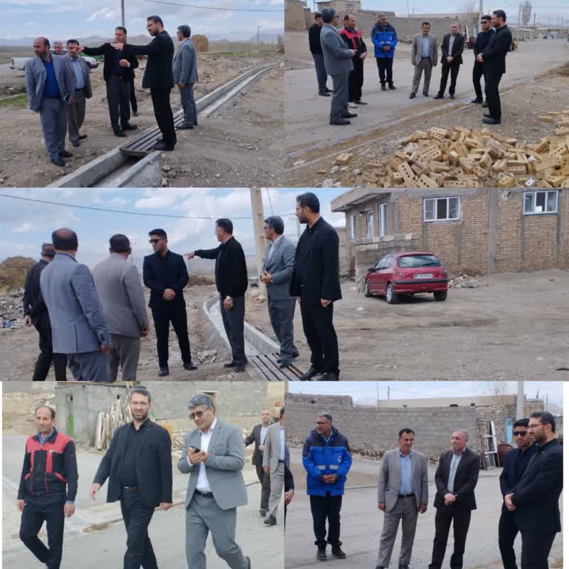 بازدید فرماندار چالدران از اجرای طرح ساماندهی معابر روستای اینجه سفلی