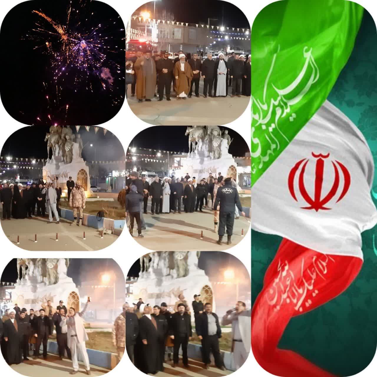 نورافشانی سالگرد پیروزی انقلاب