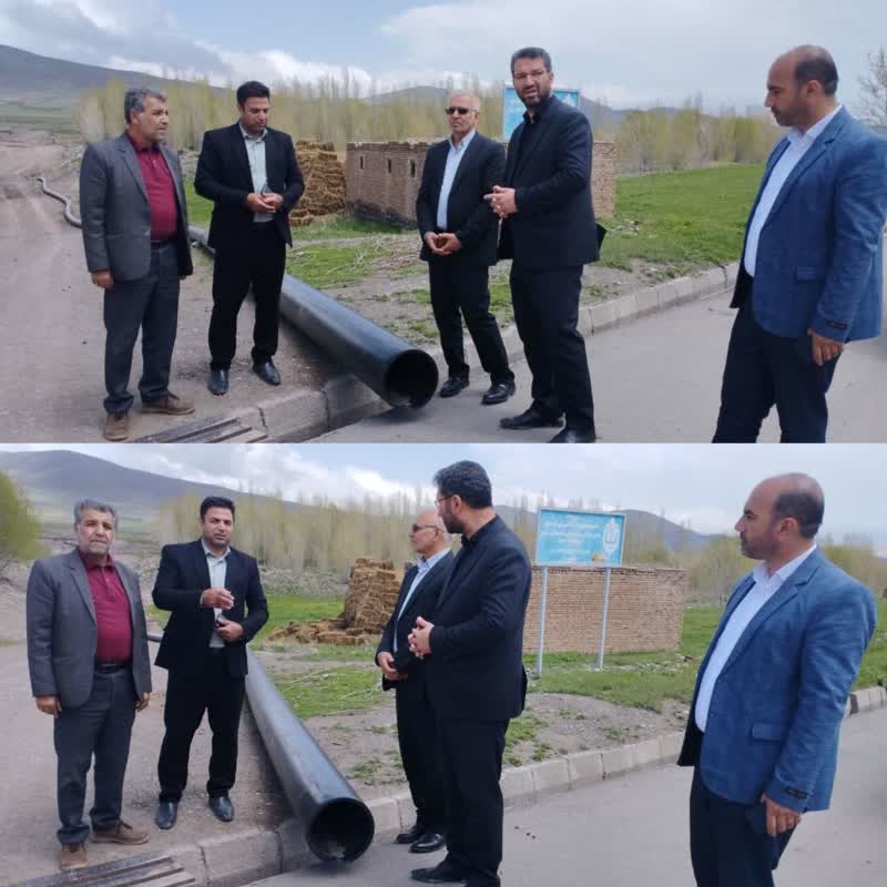 بازدید فرماندار چالدران از روند اجرائی طرح انتقال آب کشاورزی در شهر آواجیق