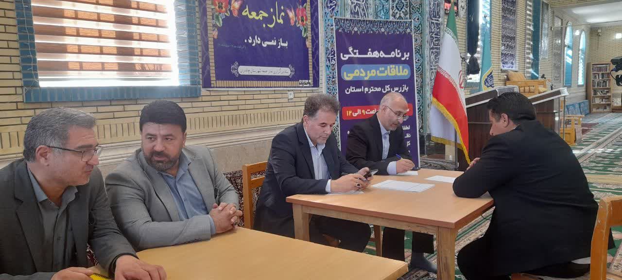 برپائی میز خدمت با حضور بازرس کل قضایی استان و فرماندار چالدران