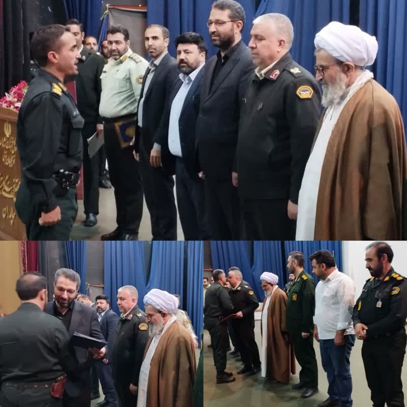 مراسم تودیع و معارفه فرماندهی نیروی انتظامی شهرستان چالدران