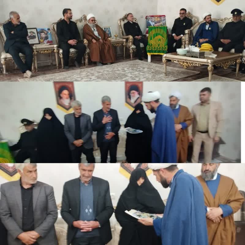 حضور کاروان «زیر سایه خورشید» درمنزل  خانواده های  شهدا در چالدران