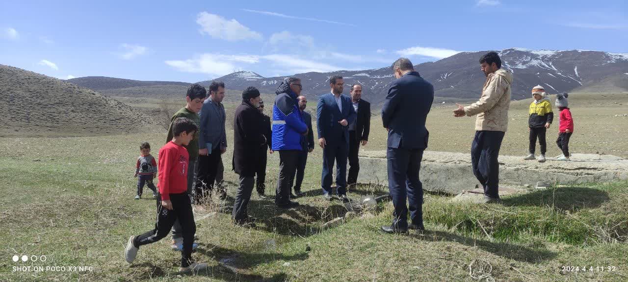 بازدید محمد رضا عبداله نژاد فرماندار چالدران ،بخشدار مرکزی و جمعی از روسای ادارات از روستای ریحانلو وسطی.