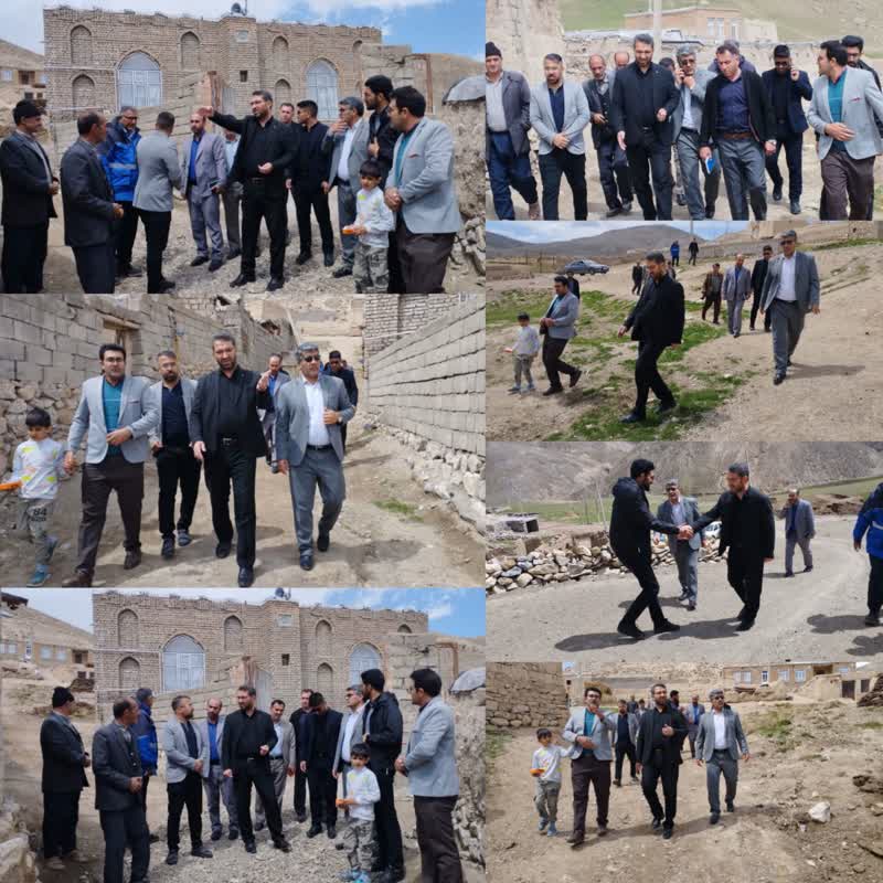 بررسی مسائل و مشکلات  روستای  اینجه صلاح با حضور فرماندار چالدران