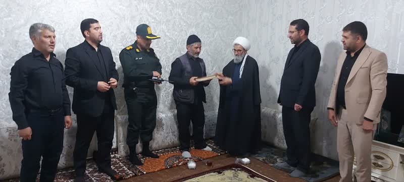 دیدار و تجلیل از پدر شهید والا مقام سرگرد پاسدار بهنام اکبرنژاد