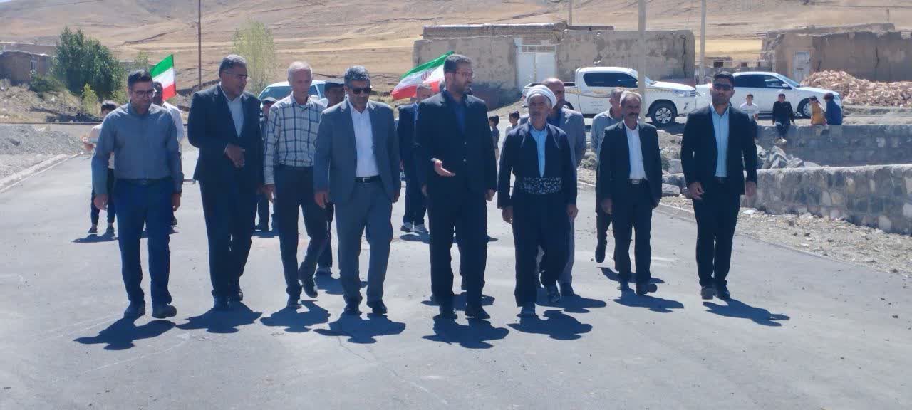 افتتاح طرح آسفالت معابر روستای قره جوران