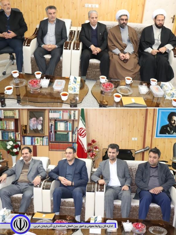 فرماندار چالدران در دیدار با مدیر کل اوقاف و امور خیریه استان بر لزوم ایجاد هرچه سریعتر اداره اوقاف و امور خیریه در این شهرستان تاکید کرد