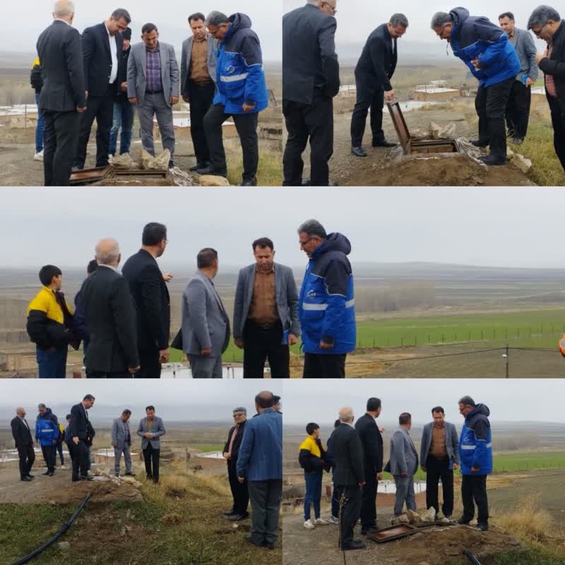 بازدید فرماندار چالدران از عملکرد آب و فاضلاب چالدران در خصوص رفع مشکل آب شرب روستای حالحال