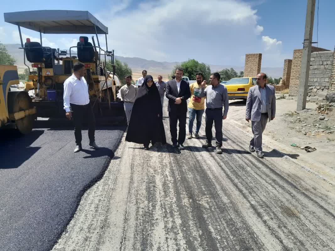 بازدبد فرماندار چالدران از روند بهسازی و آسفالت ریزی معابر روستاهای شادلو و دلک وردی بخش دشتک