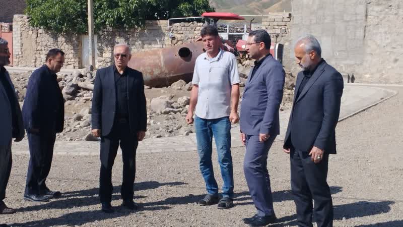 بازدید فرماندار چالدران از اجرای طرح هادی روستای آبگرم