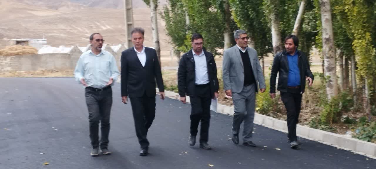 بازدید فرماندار چالدران از روند اجرائی  طرح هادی روستای تولکی تپه سی