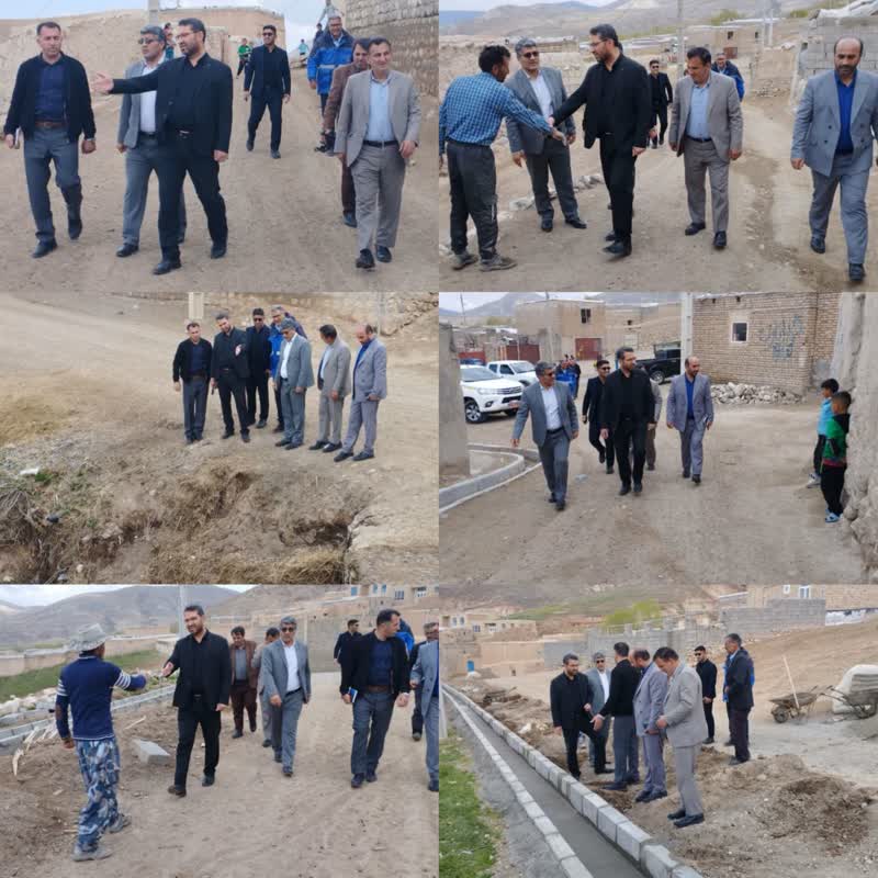 بازدید فرماندار چالدران از اجرای طرح ساماندهی معابر روستای اینجه سلیم