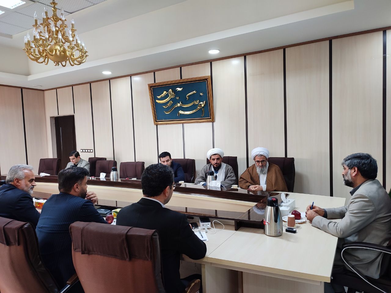 دیدار محمدرضا عبدالله نژاد فرماندار شهرستان چالدران به همراه حجتالاسلام والمسلمین محمد زاده امام جمعه و اعضای شورای تأمین شهرستان چالدران با عتباتی رییس کل دادگستری استان آذربایجان غربی