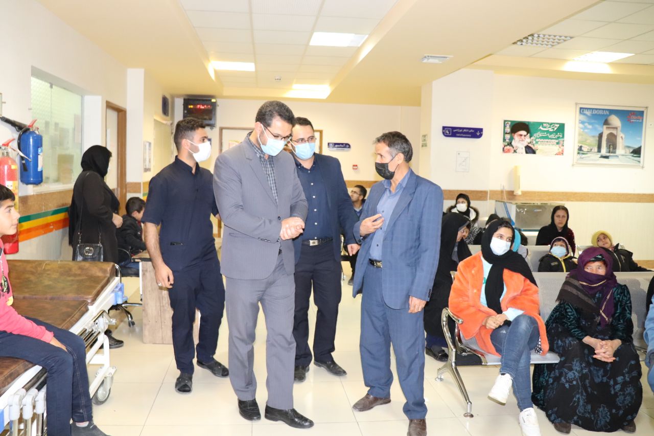 بازدید فرماندار از بیمارستان شهید بهشتی شهرستان