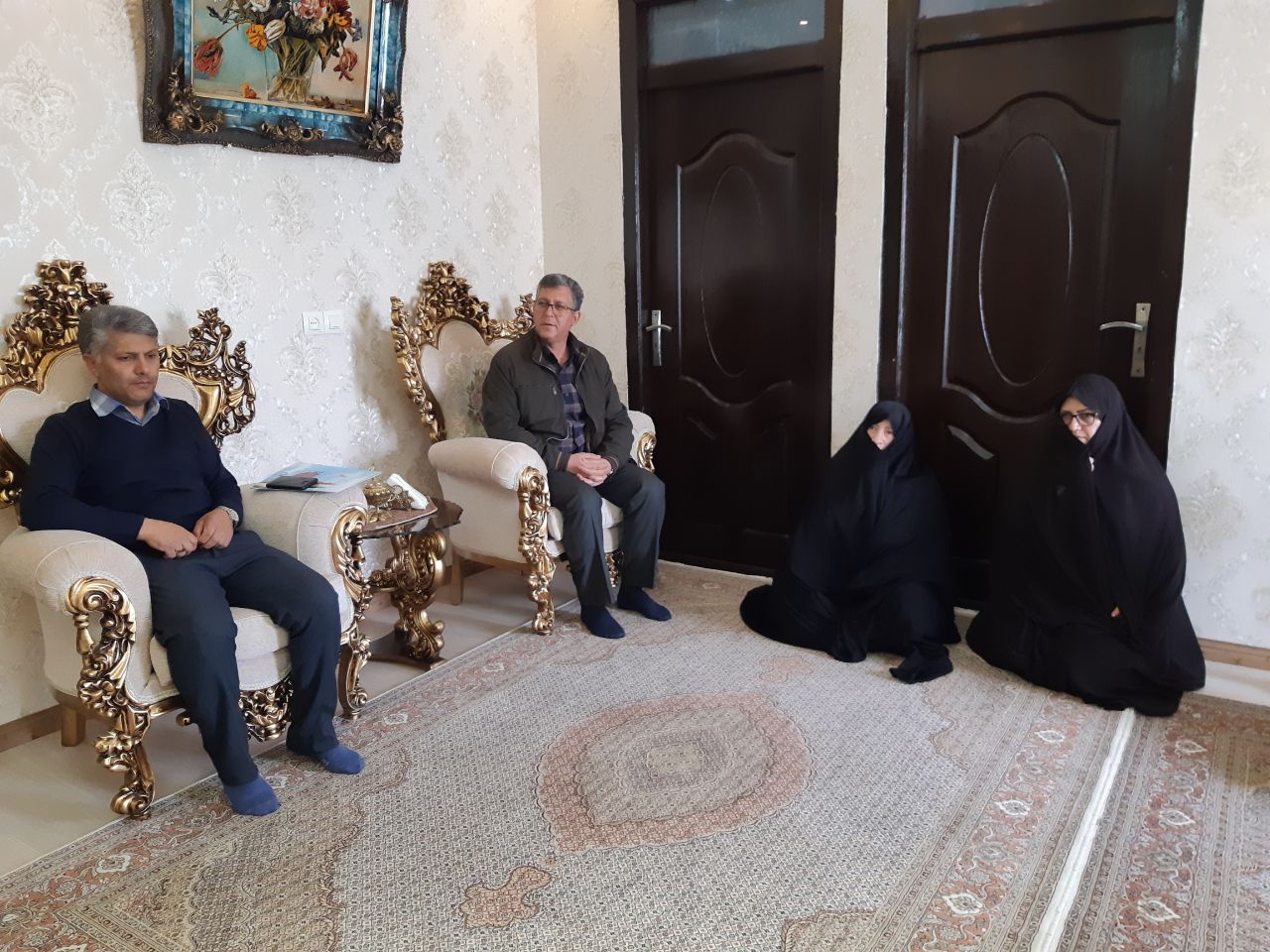 دیدار فرماندار چالدران با خانواده شهدا بمناسبت روز بزرگداشت شهدا