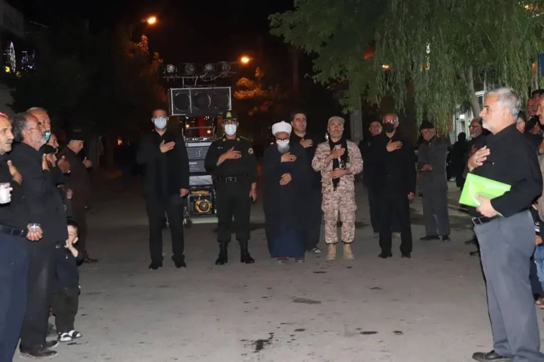 حضور فرماندارشهرستان چالدران در جمع عزاداران حسینی در شب تاسوعا