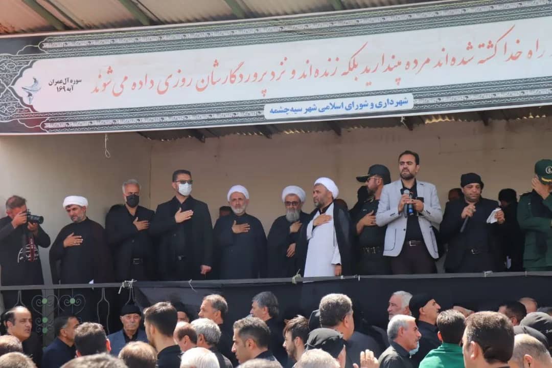 حضور فرماندارشهرستان چالدران در مراسم های عزاداری روز عاشورا