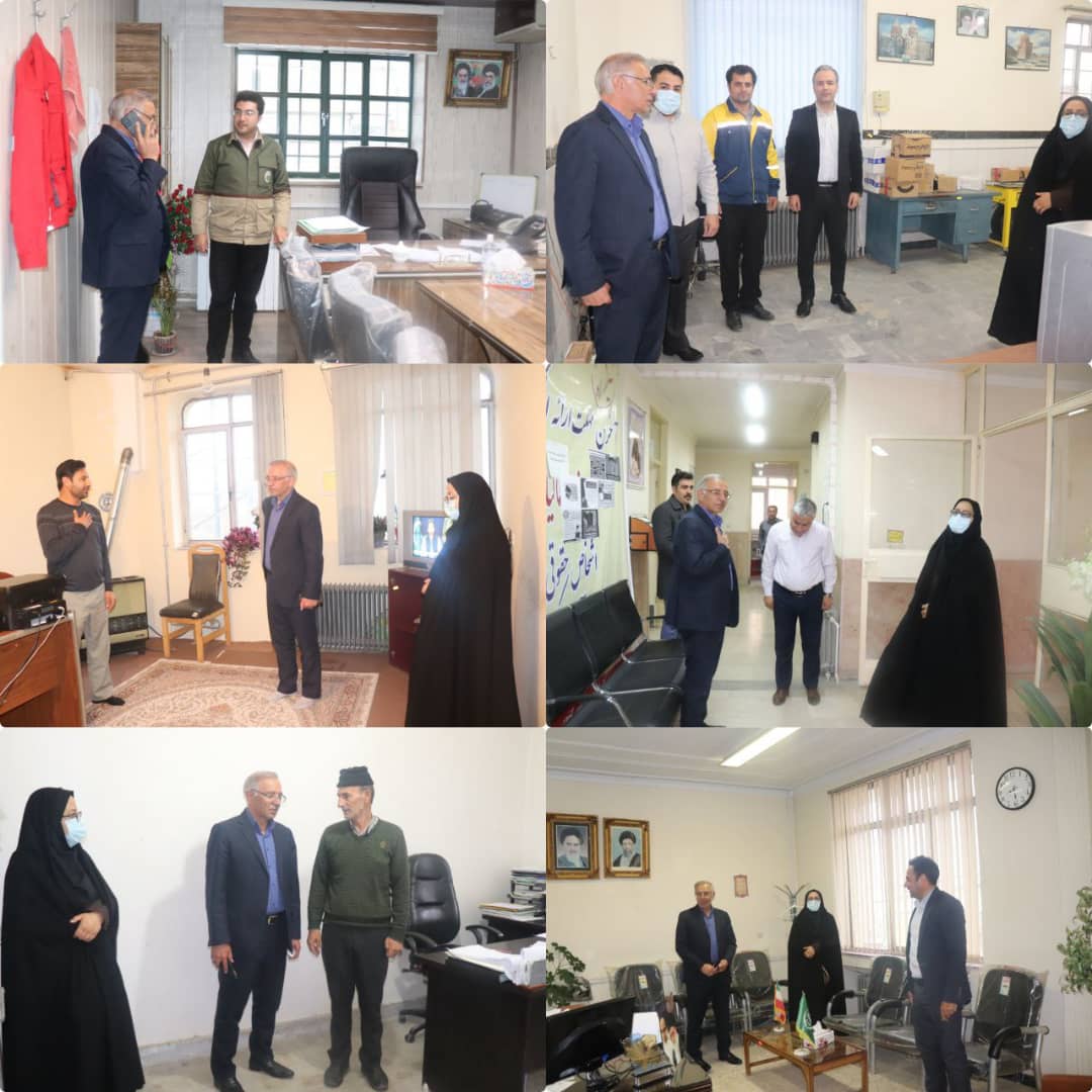 کواکبی معاون برنامه ریزی و هماهنگی امور عمرانی فرماندار چالدران در راستای نظارت بر نحوه عملکرد ادارات ، از ادارات شهرستان چالدران به صورت سرزده بازدید نمودند.