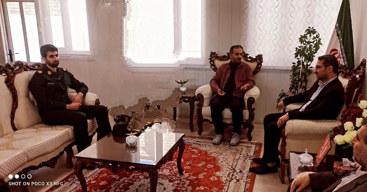 دیدار جامعه ورزشی شهرستان با فرماندار چالدران به مناسبت هفته تربیت بدنی