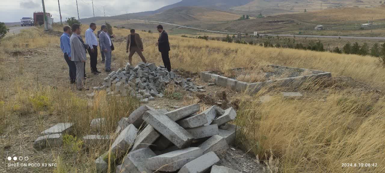 💢بازدید فرماندار چالدران از عملیات اجرای طرح ساماندهی یادمان شهدای گمنام در شهرستان چالدران