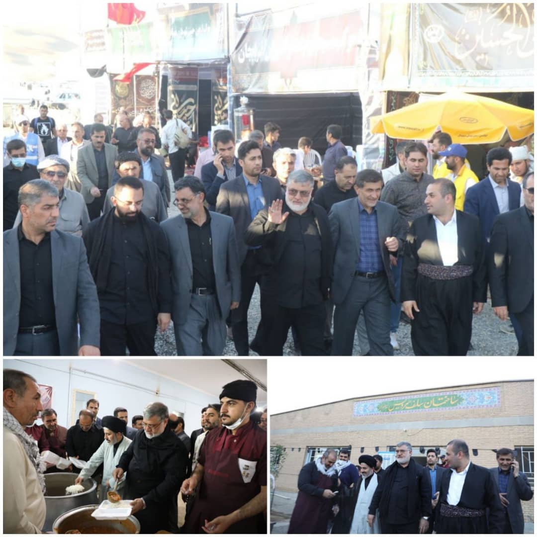 بازدید استاندار آذربایجانغربی از روند خدمت رسانی به زائران اربعین حسینی در موکب های فعال در مسیر پایانه مرزی تمرچین