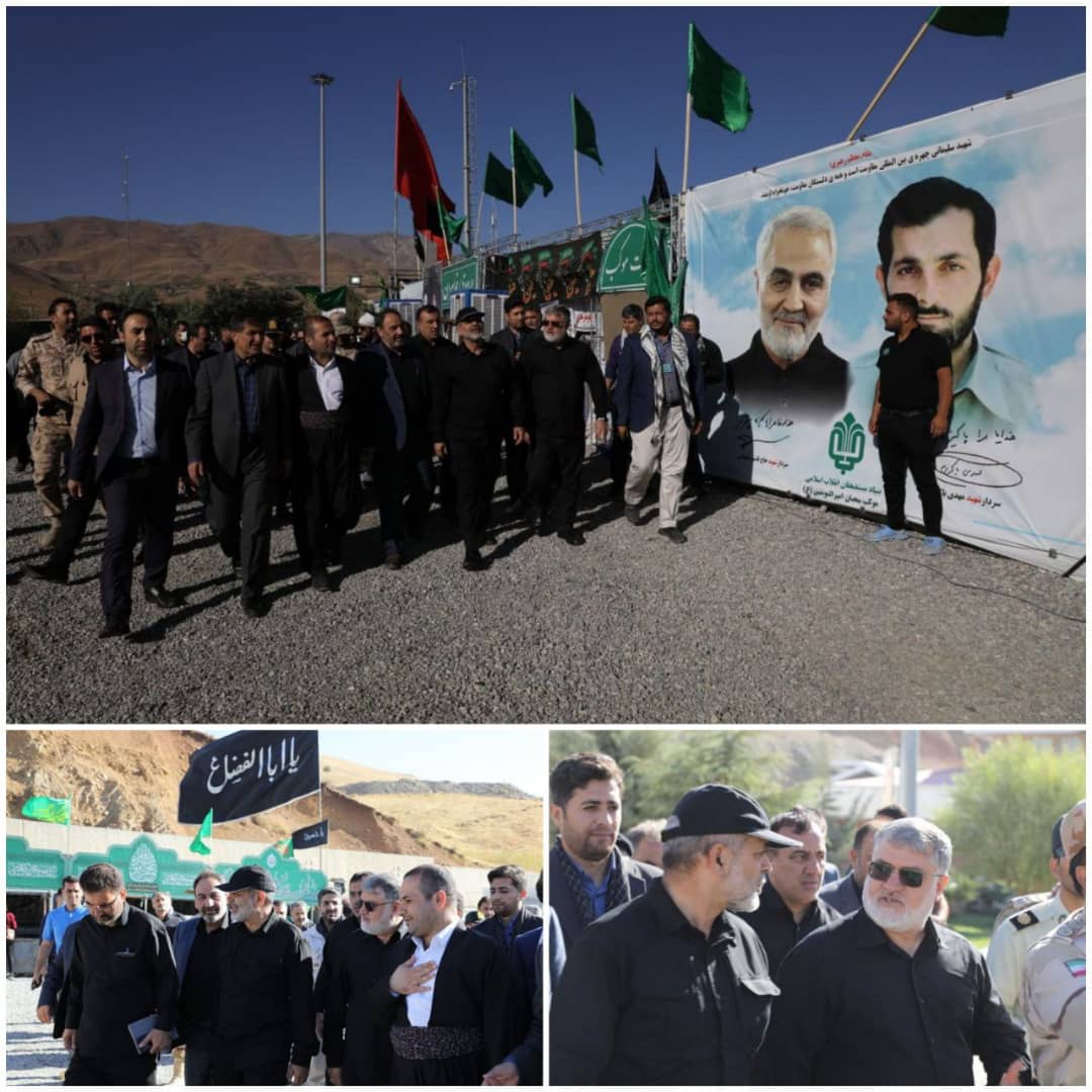 بازدید وزیر کشور به همراه استاندار آذربایجانغربی از زیر ساخت ها و روند اعزام زائرین اربعین حسینی از مرز تمرچین پیرانشهر