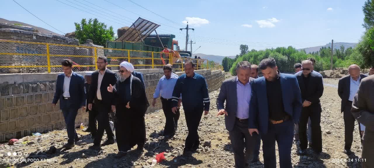 💢 به مناسبت گرامیداشت هفته دولت بهره برداری از دیوار سنگی حایل روستای مخور شهرستان چالدران