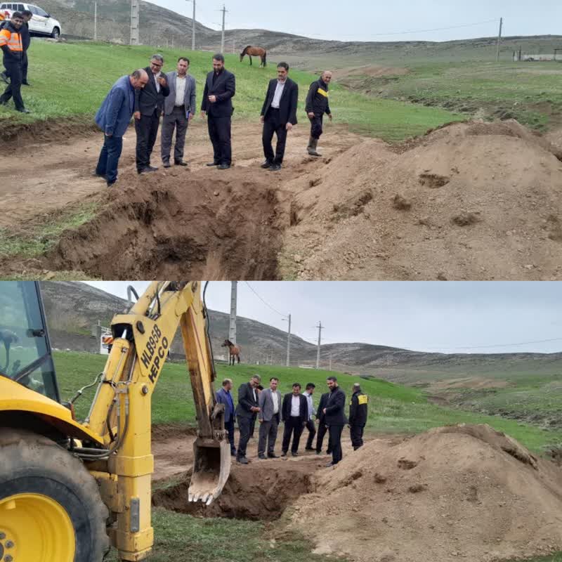 بازدید فرماندار چالدران از آغاز عملیات اجرائی طرح تامین آب شرب روستای جبار کندی