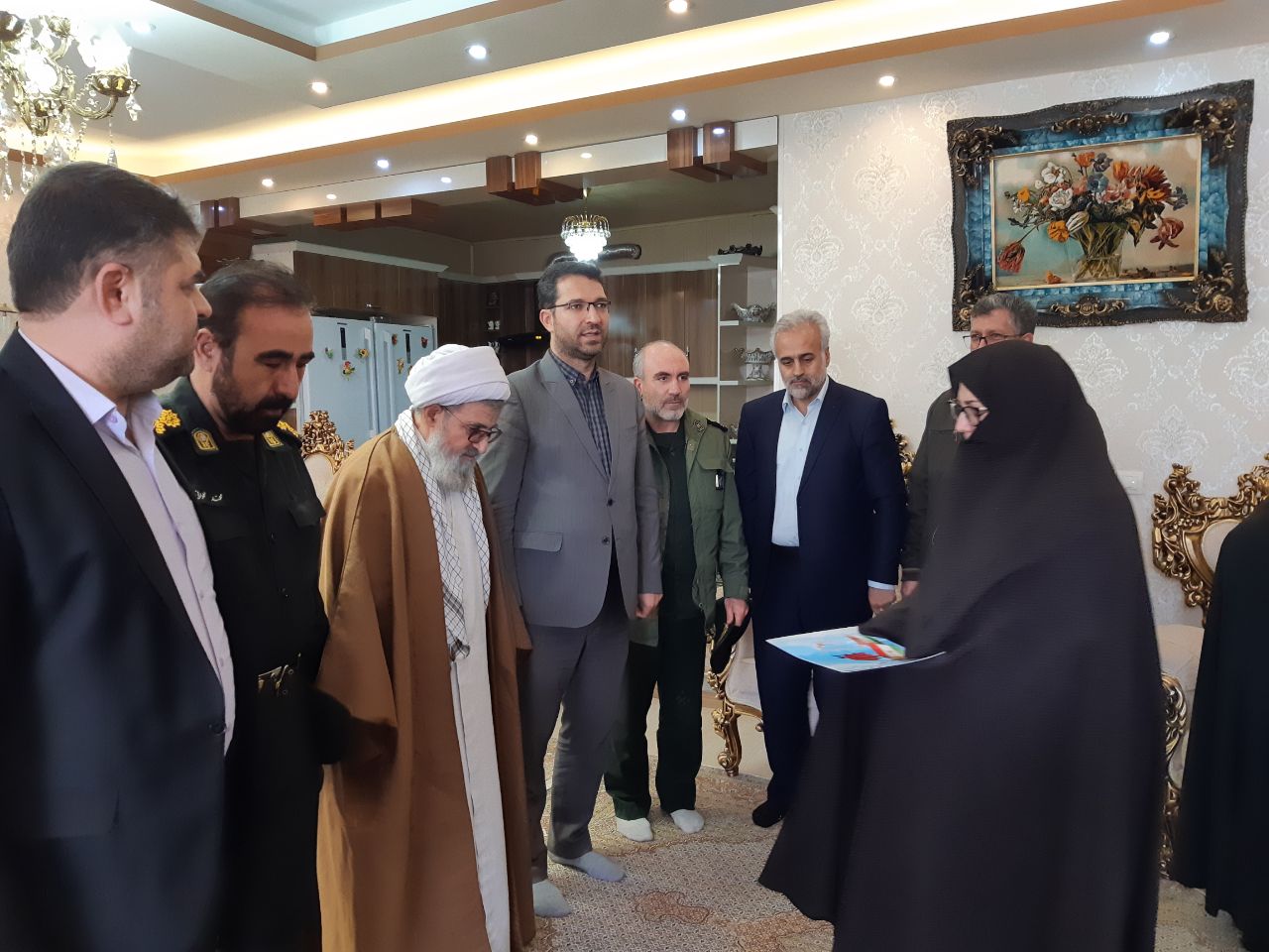 دیدار فرماندار چالدران با خانواده شهدا بمناسبت روز بزرگداشت شهدا