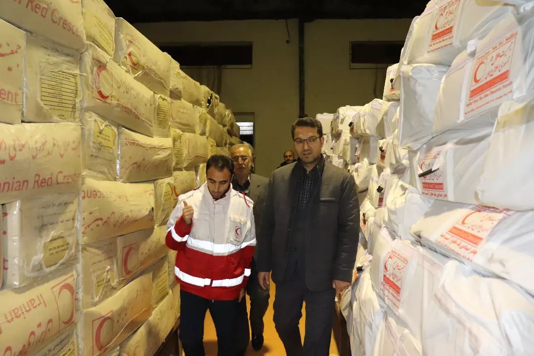 بازدید محمدرضا عبدالله نژاد فرماندار از انبار تجهیزات امدادی هلال احمر و پایگاه امداد و نجات جاده ای قره چی بلاغی شهرستان چالدران