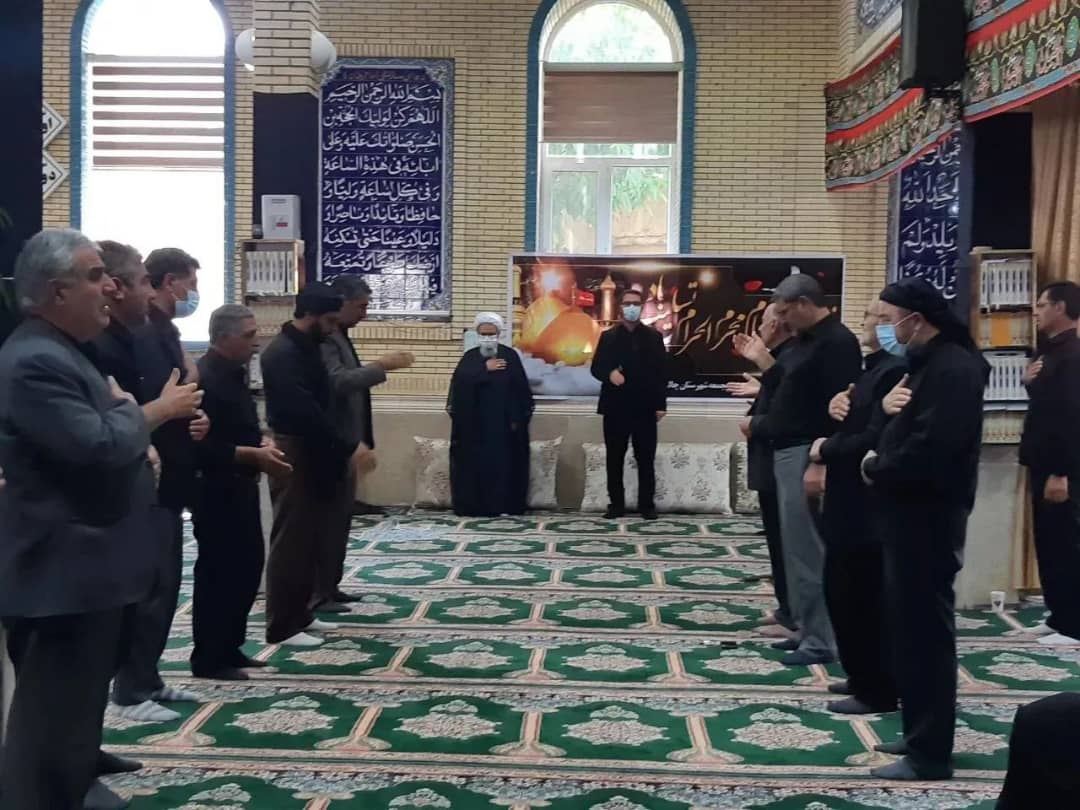 اقامه نماز ظهر تاسوعا با حضور محمدرضا عبدالله نژاد فرماندار شهرستان چالدران