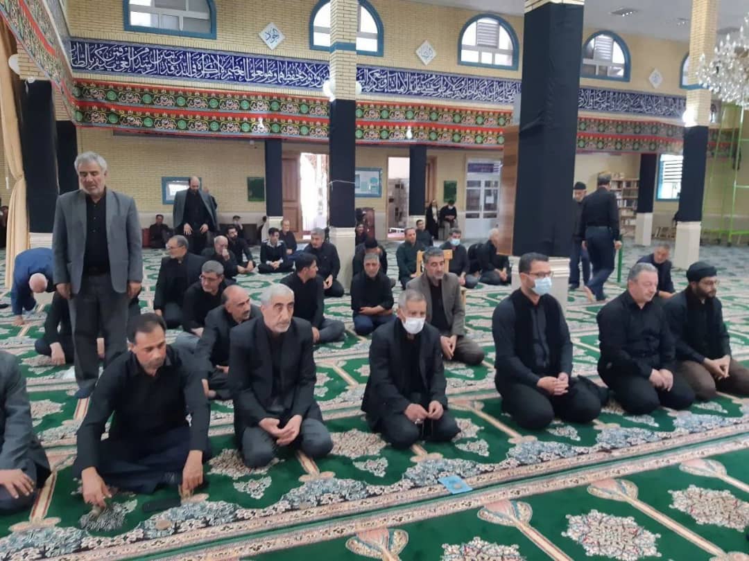 اقامه نماز ظهر تاسوعا با حضور محمدرضا عبدالله نژاد فرماندار شهرستان چالدران