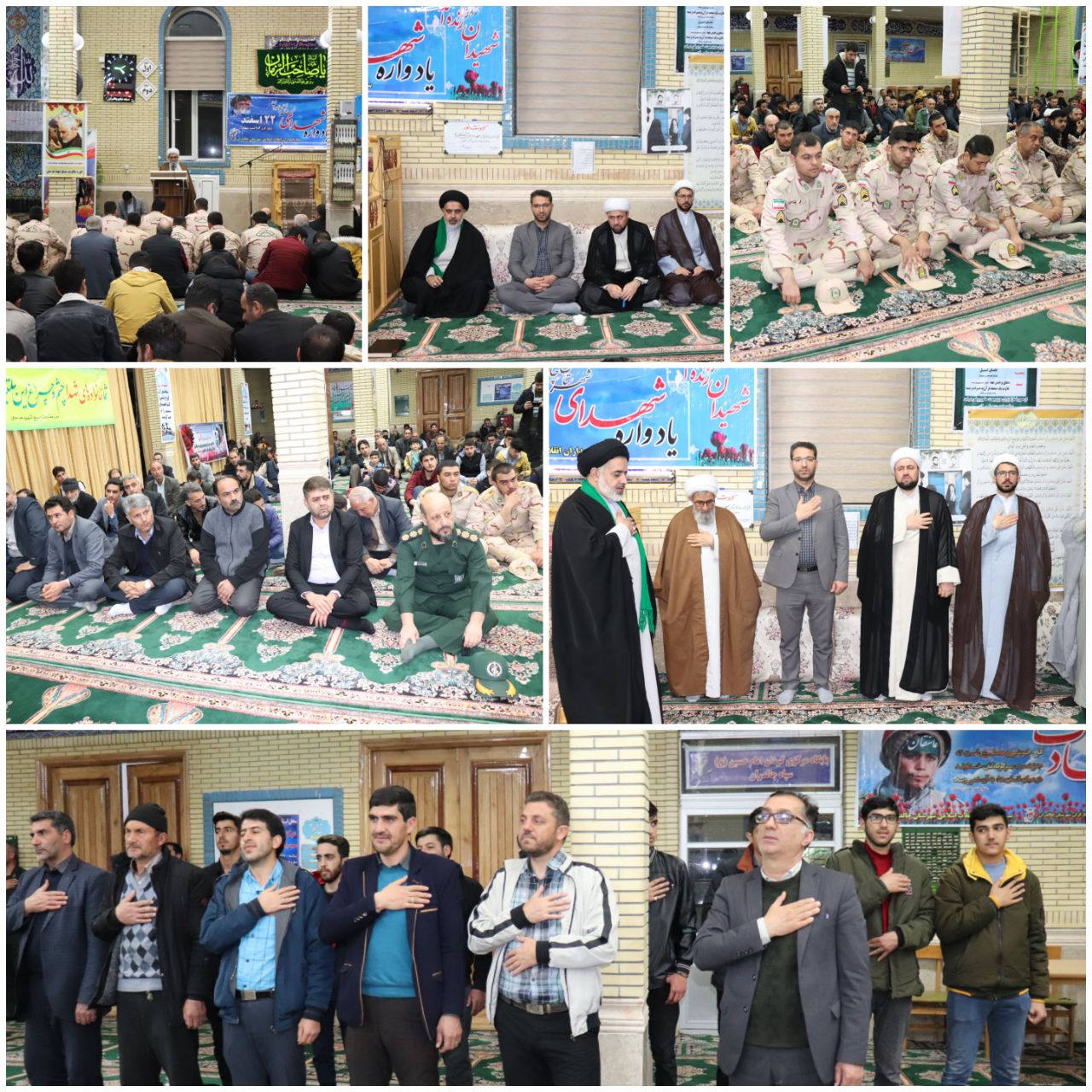 آئین گرامی داشت روز شهدا در مسجد جامع شهرستان چالدران برگزار شد