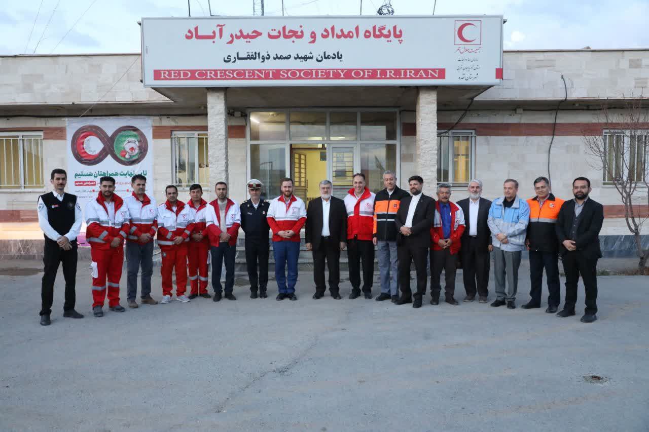 بازدید استاندار آذربایجانغربی از پایگاه امداد و نجات حیدر آباد