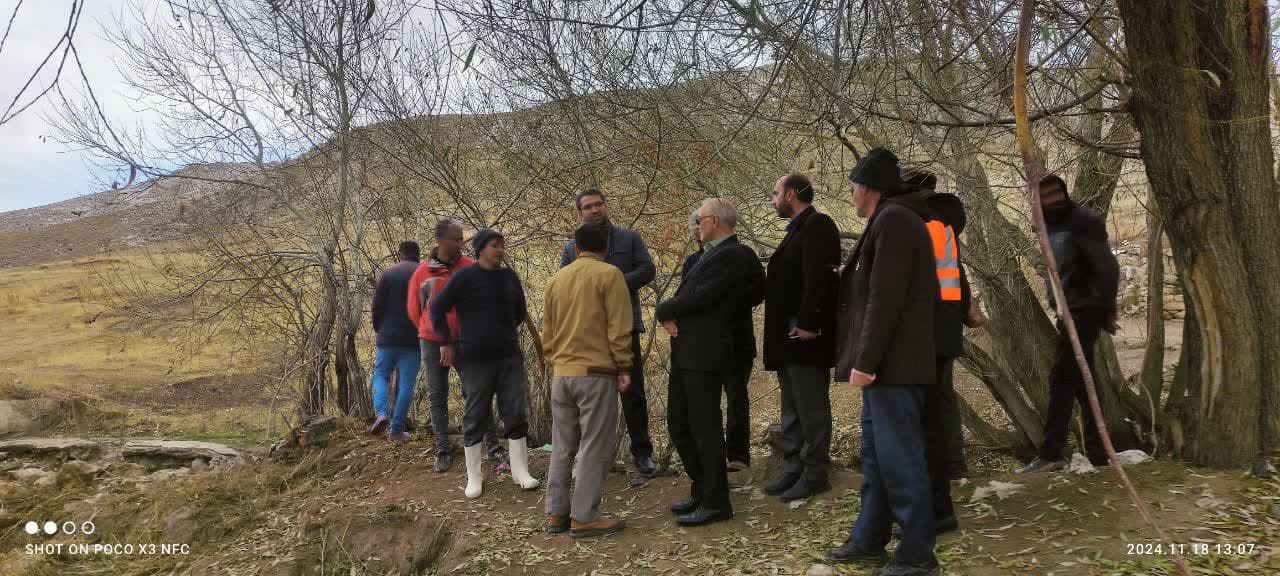 بازدید محمد رضا عبدالله نژاد فرماندار چالدران به همراه معاون برنامه ریزی و هماهنگی امور عمرانی و جمعی از اعضای شورای اداری از روستای عنترکندی