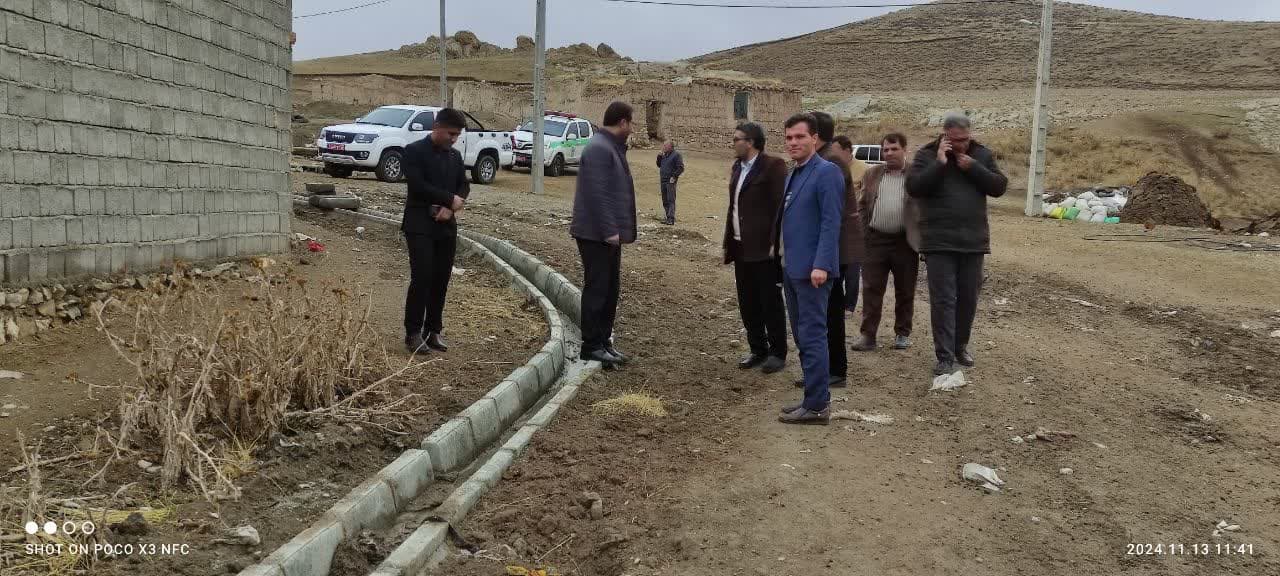 بازدید محمد رضا عبدالله نژاد فرماندار چالدران به همراه جمعی از اعضای شورای اداری از روستای داشلی بولاغ
