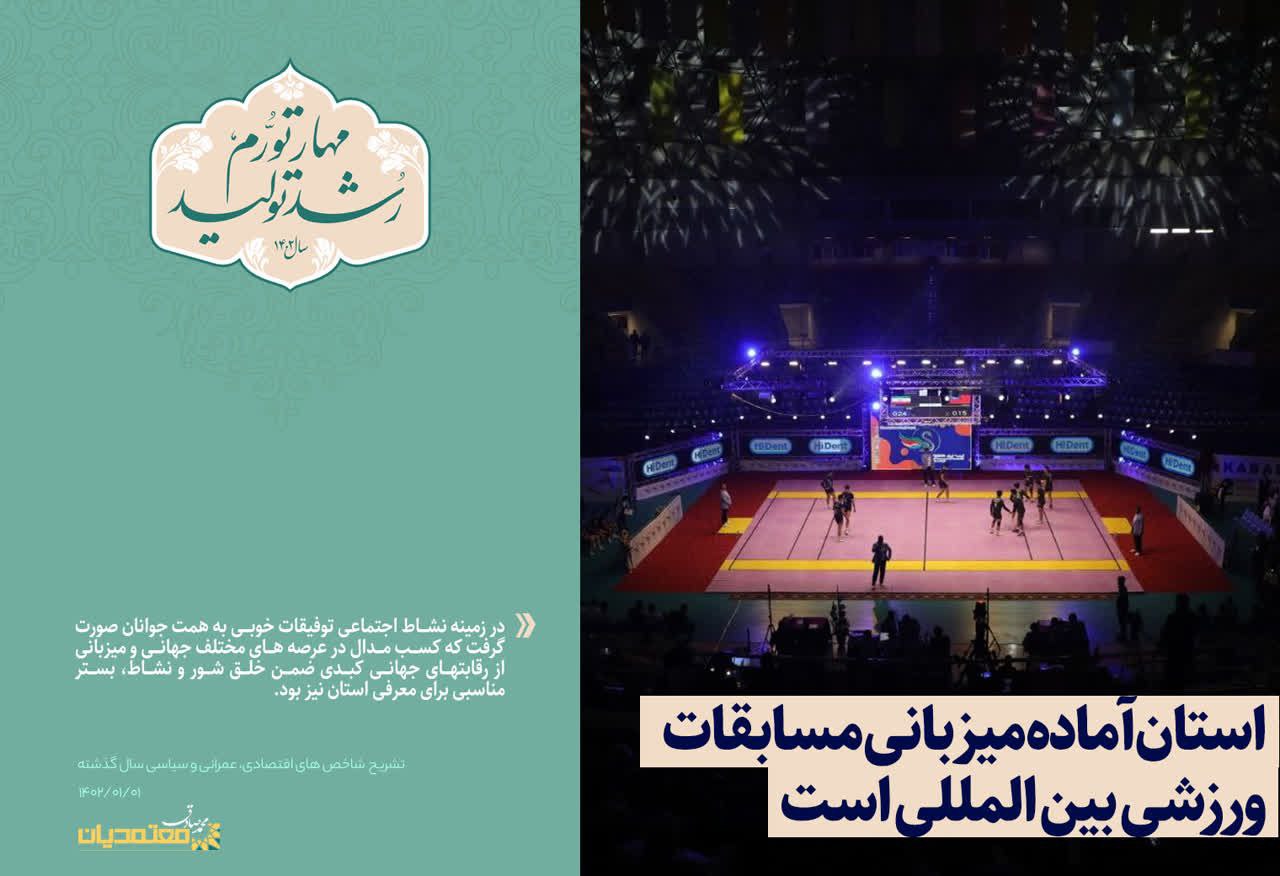 استان آذربایجان غربی آماده میزبانی مسابقات ورزشی بین المللی است
