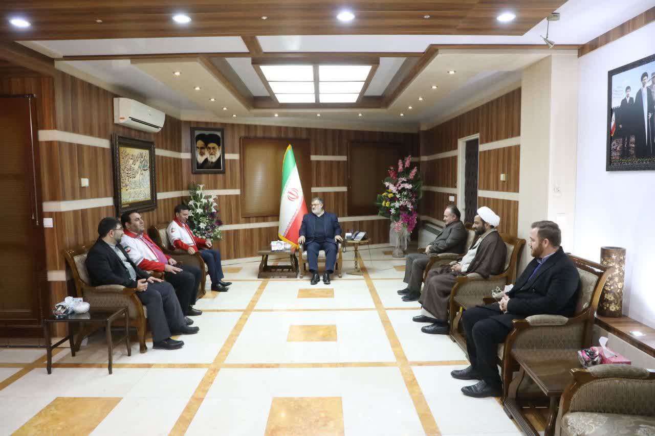 دیدار معاون حقوقی و املاک و هماهنگی امور استانهای جمعیت هلال احمر با استاندار آذربایجانغربی