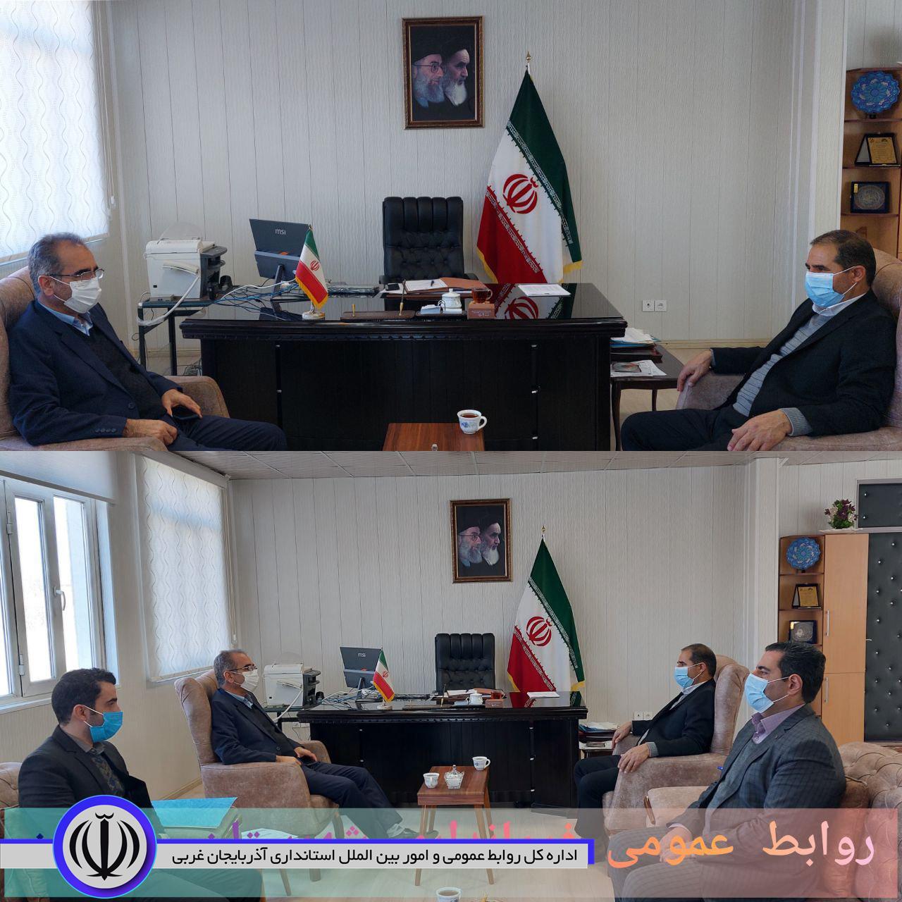 ✅مدیرکل کار، تعاون و رفاه اجتماعی استان آذربایجان غربی با حضور در محل فرمانداری چالدران با محمدزاده فرماندارشهرستان چالدران دیدار و درخصوص حوزه کار .تعاون و رفاه اجتماعی شهرستان به بحث و گفتگو پرداختن