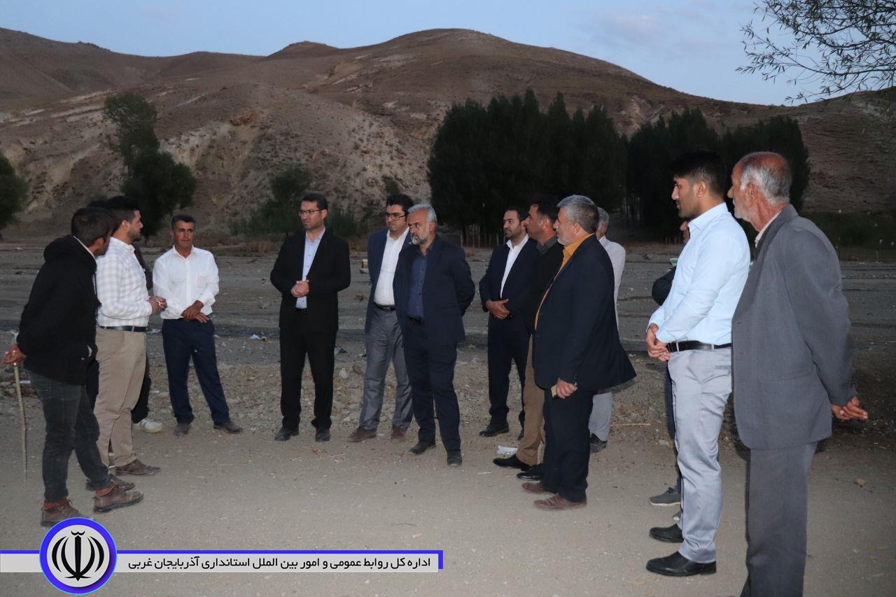 بازدید فرماندار از تعدادی از روستاهای بخش مرکزی