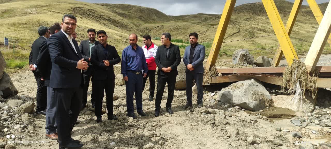 💢فرماندار شهرستان چالدران به همراه اعضای مدیریت بحران شهرستان چالدران از مناطق سیل زده روستای گل سعید ساز آغل بازدید کرد